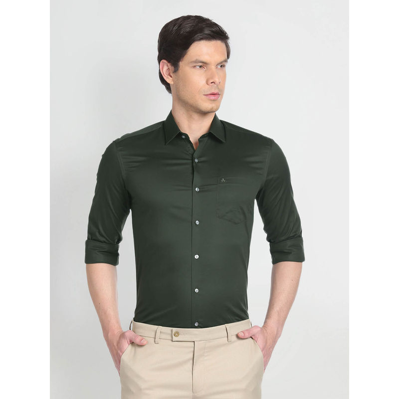 Arrow Cotton Sateen Slim Formal Shirt (46)