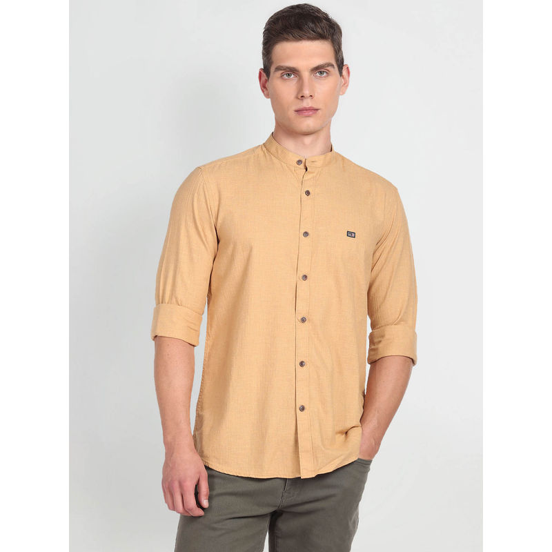 Arrow Sports Mandarin Collar Manhattan Slim Fit Shirt (42)