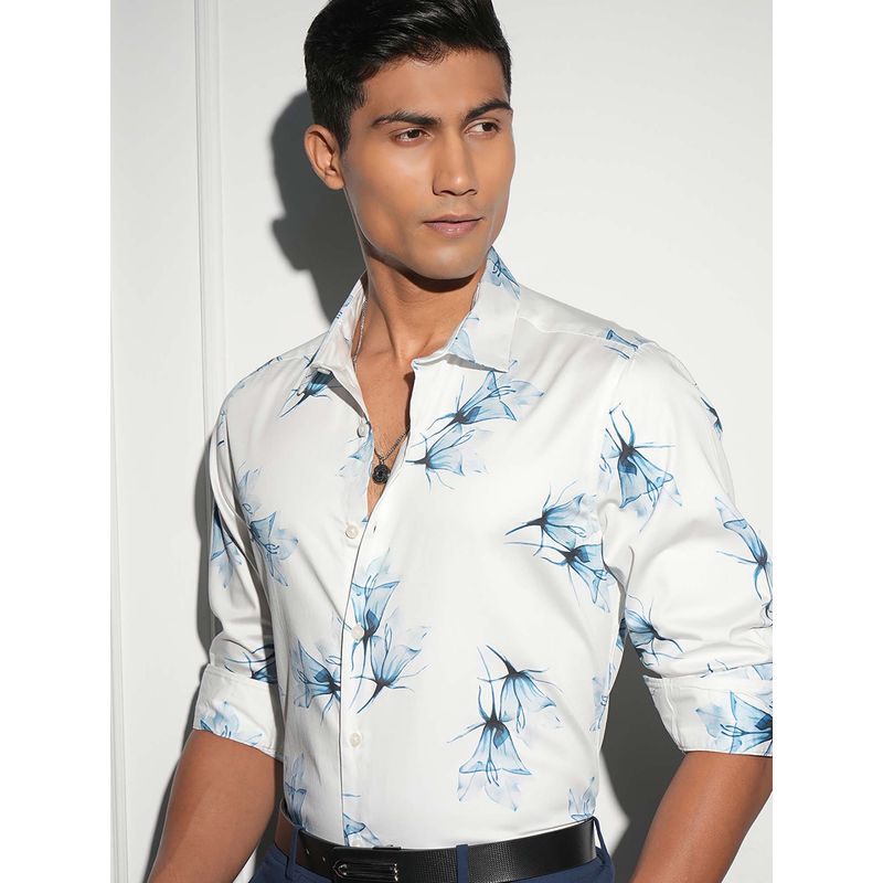 LOCOMOTIVE Men Multi-Color Cotton Collar Neck Shirt (XL)