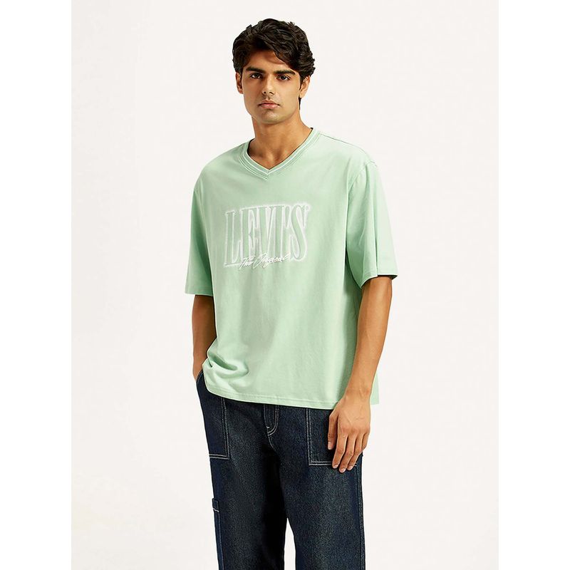 Levi's Green Typography T-Shirt (M)