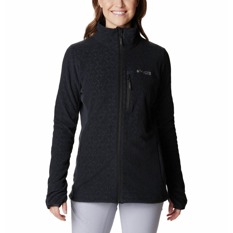 Columbia Womens Black Titan Pass 3.0 Full Sleeve Trekking Hiking Fleece Jacket (XS)