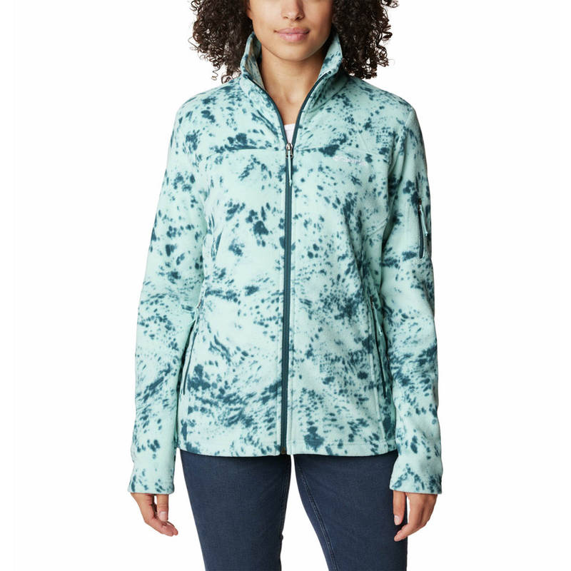 Columbia Women Blue Fast Trek Fleece Jacket upto 10°c (XS)