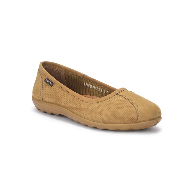 WOODLAND Women Beige Ballerinas (EURO 37)