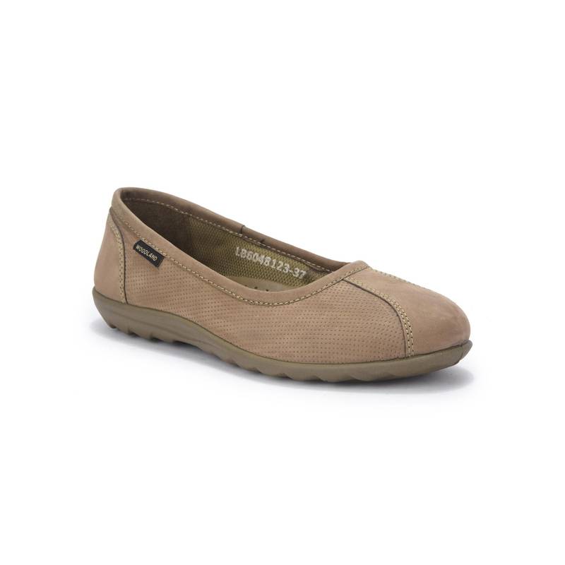 WOODLAND Women Khaki Ballerinas (EURO 36)