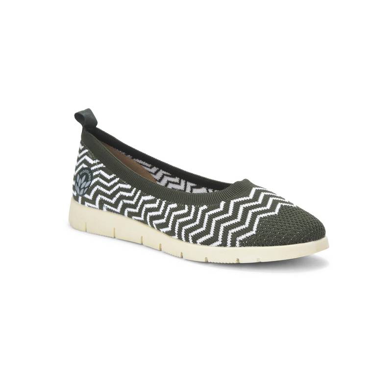 WOODLAND Women Olive Ballerinas (EURO 37)