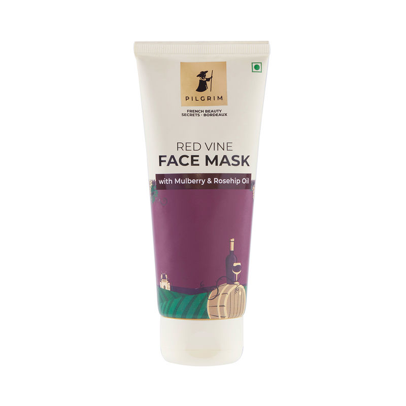 Buy Pilgrim Red Vine Face Mask with Mulberry & Rosehip Oil Online
