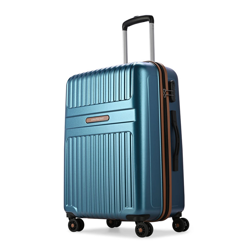 Aristocrat Atlas Teal Combination Lock Hard Check In Trolley Bag (M)