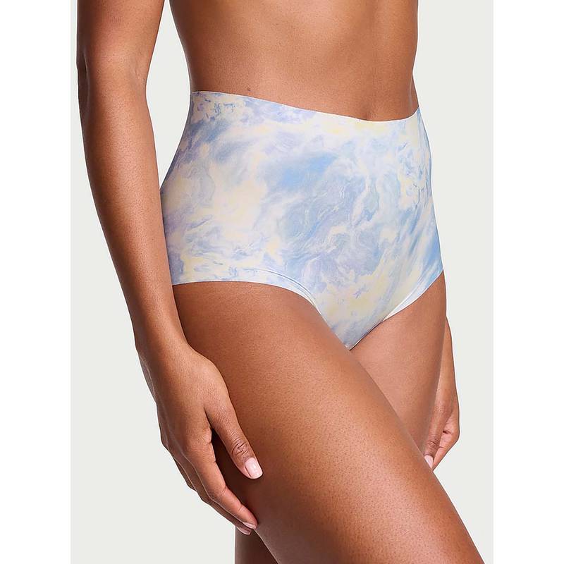 Victoria's Secret Blue Tie & Dye Regular Brief Panty (L)