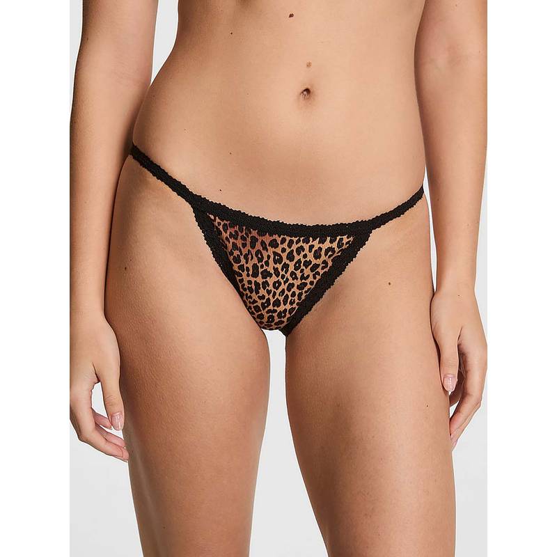 Victoria's Secret Brown Animal Print Regular Bikini Panty (XS)