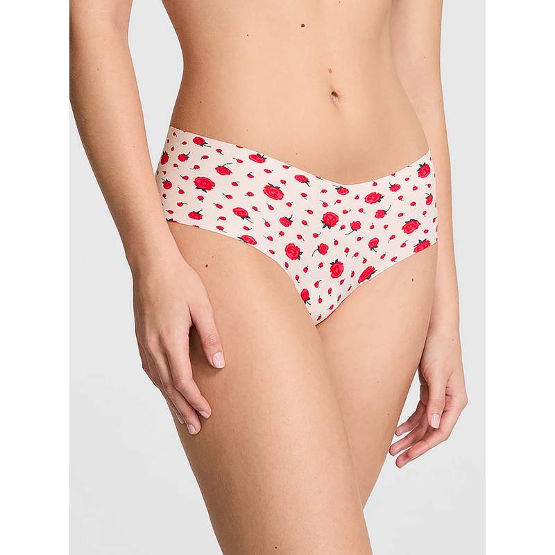 Victoria's Secret Cream Printed Regular Brief Panty (XS)