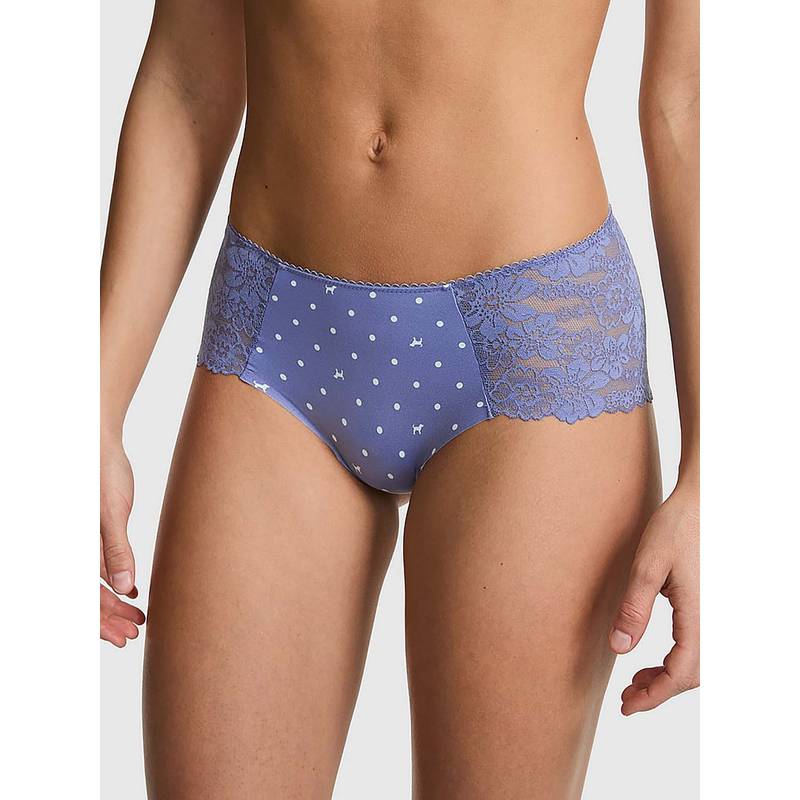 Victoria's Secret Blue Self Design Regular Brief Panty (XS)