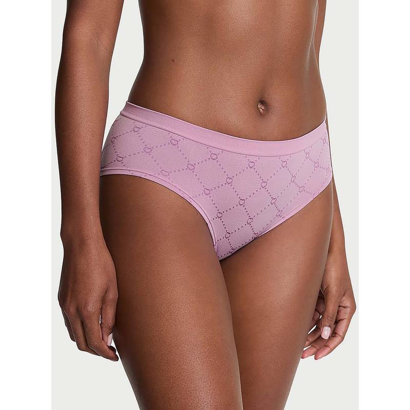 Victoria's Secret Purple Self Design Regular Brief Panty (XS)