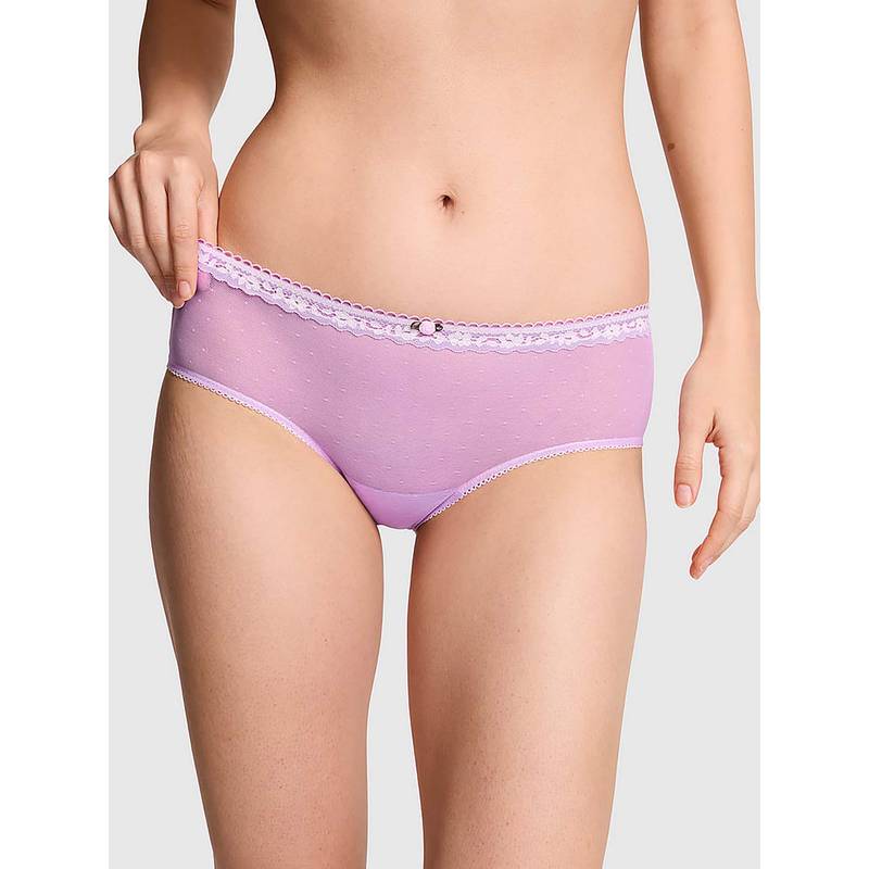 Victoria's Secret Purple Self Design Regular Brief Panty (XS)