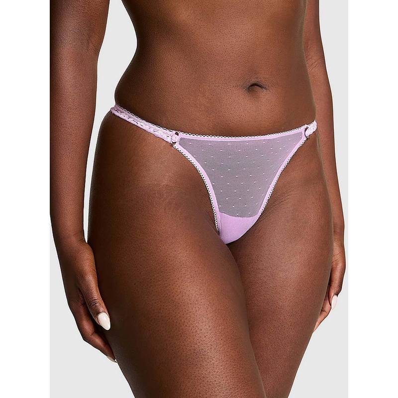 Victoria's Secret Purple Self Design Regular Bikini Panty (L)
