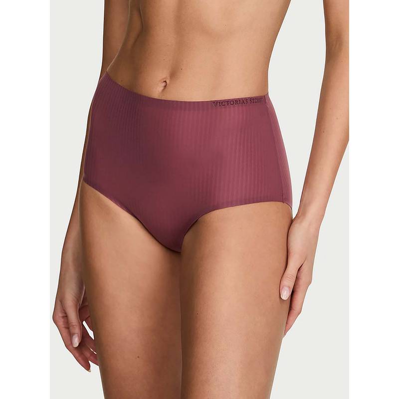 Victoria's Secret Mauve Stripes Regular Brief Panty (M)