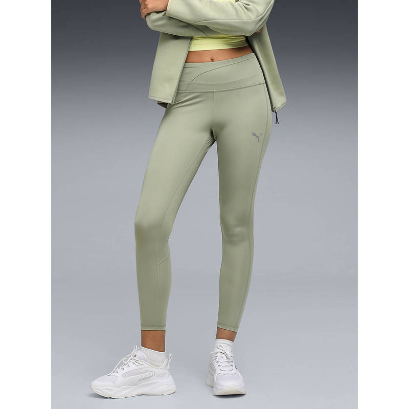 Puma Evo stripe Women's High-Waist Green Tights (XL)