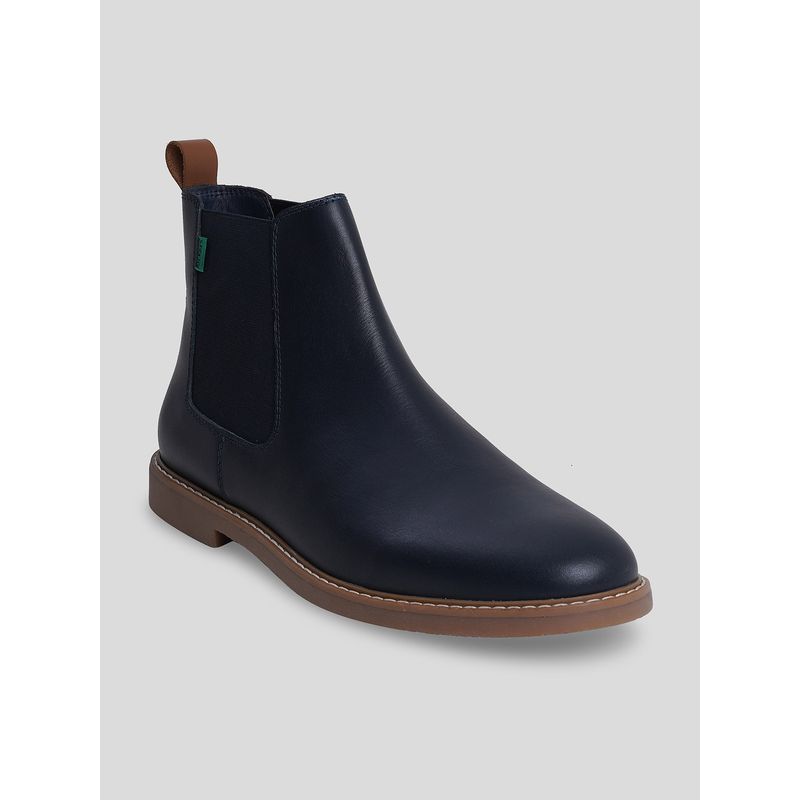 Kickers DYLA Navy Blue Men Chelsea Boots (EURO 42)