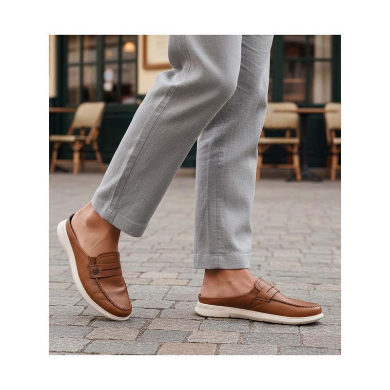 Bugatti Domin Cognac Premium Leather Mules (EURO 42)