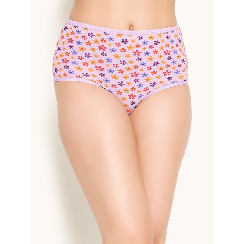 Clovia Cotton Spandex High waist Outer elastic Hipster Panty (S)