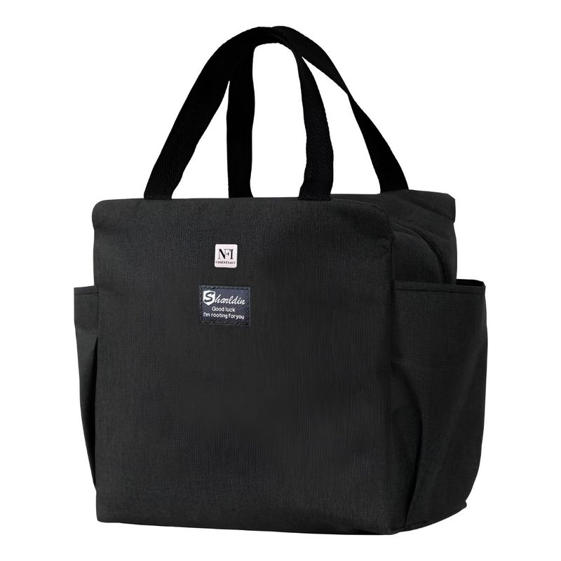 Buy NFI Essentials Black Unisex Insulated Large Lunch Bag Online