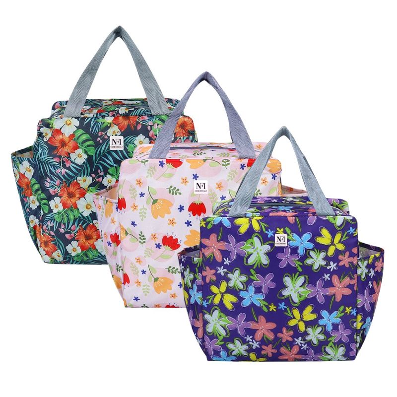 Buy NFI Essentials MultiColor Pack Of 3 Large Lunch Bag Online
