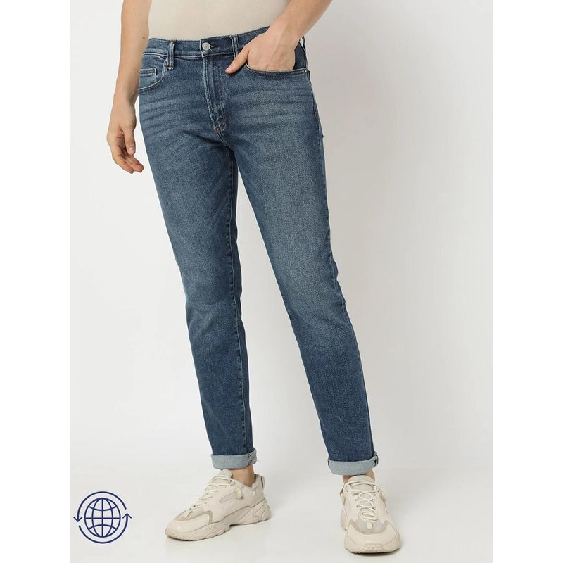 GAP Mens Blue Lightly Washed Skinny Fit Jeans (32)