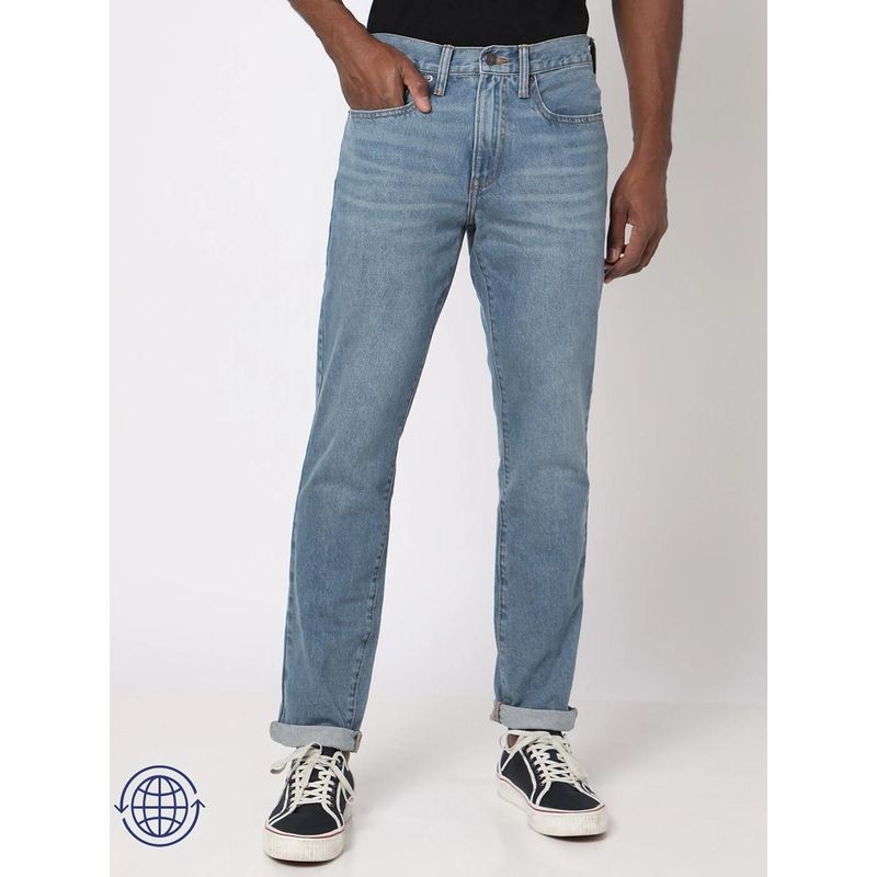 GAP Mens Mid Wash Straight Slim Fit Jeans (30)