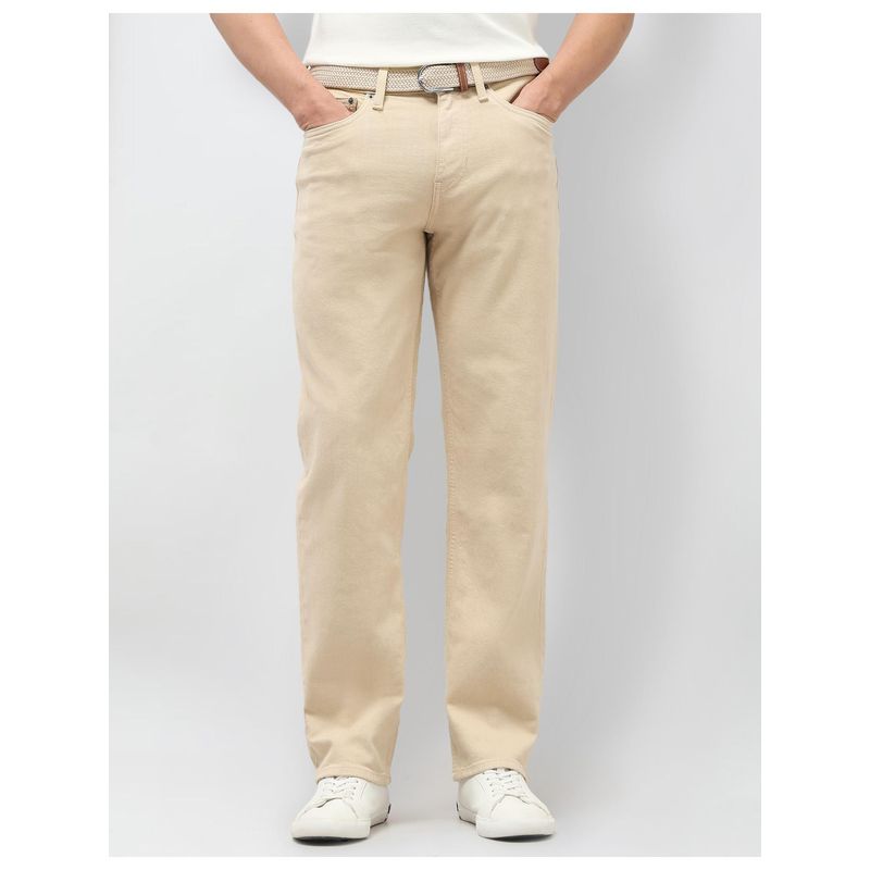 U.S. Polo Assn. Denim Co. Mens Shawn Relaxed Fit Beige Jeans (38)