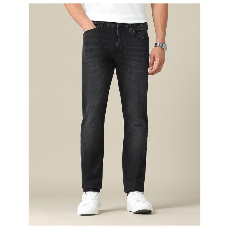 U.S. Polo Assn. Denim Co. Mens Brandon Slim Straight Fit Black Jeans (32)