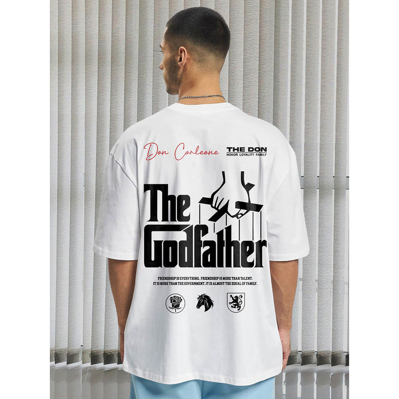PRONK Don Corleone Men Oversized Printed T-Shirt (XS)