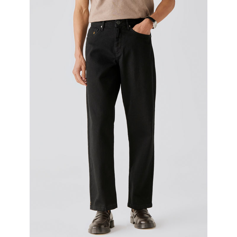 Andamen Mens Casual Twill Woven Special Dye/Wash Effect Straight Jeans (30)