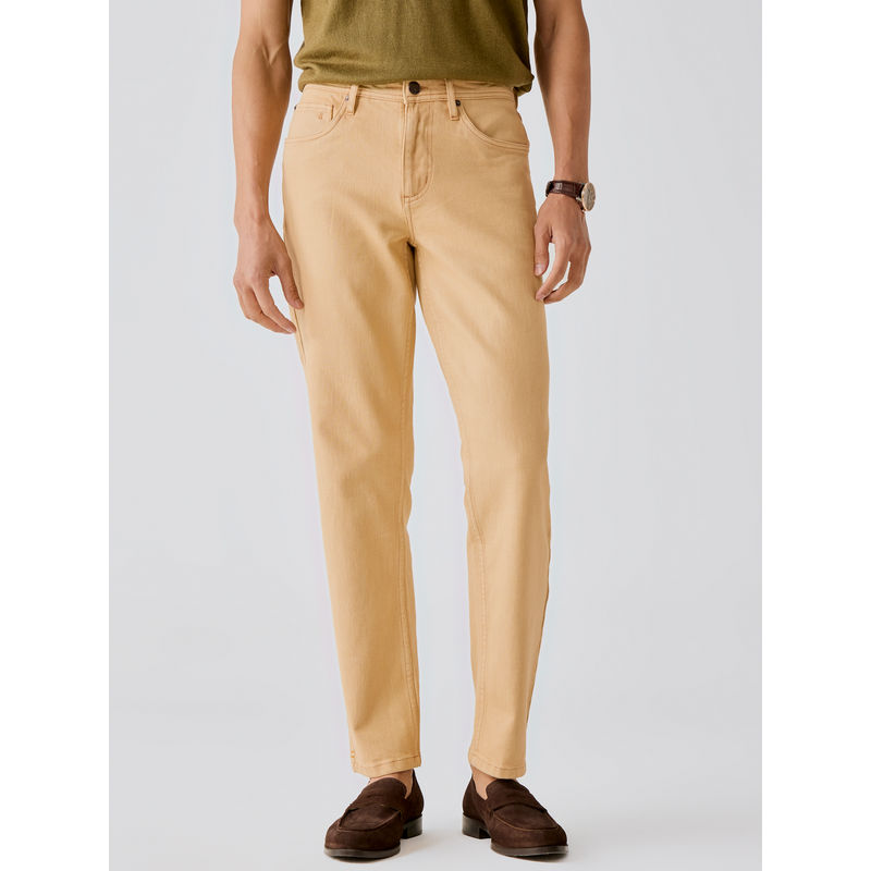 Andamen Mens Casual Twill Woven Special Dye/Wash Effect Regular Fit Jeans (30)