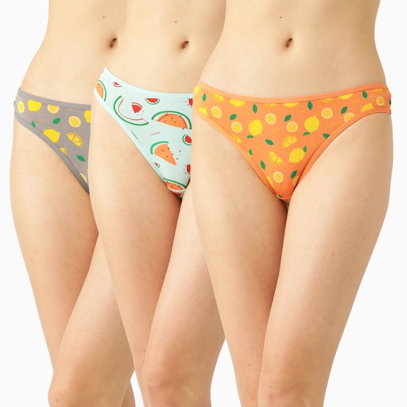 Leading Lady Printed Thong (Pack of 3) (XL)