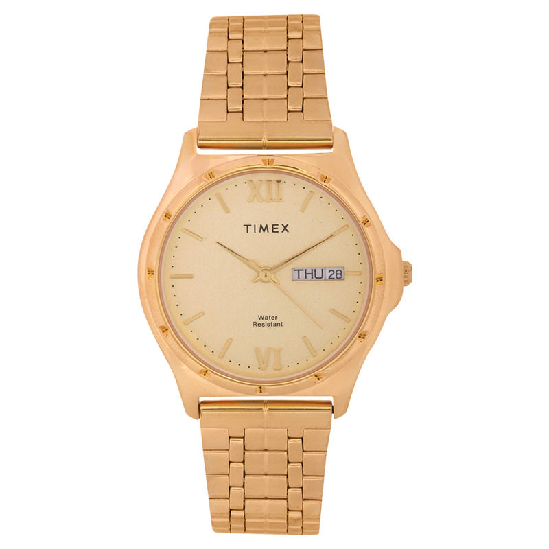 Buy Timex Analog Gold Dial Men's Watch (TW000BW08) Online