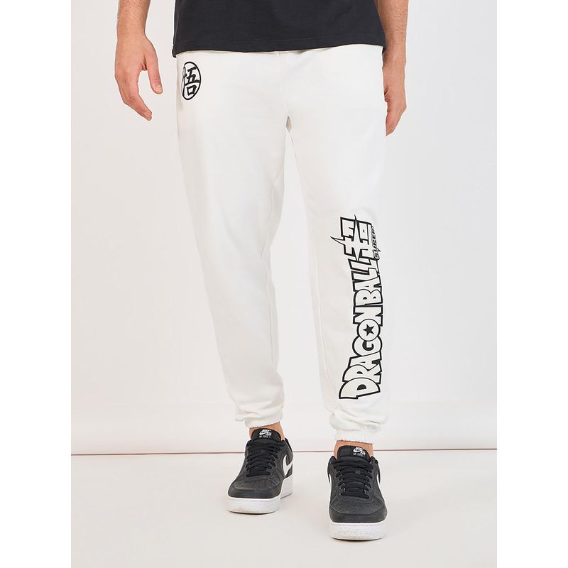 Styli Cream Graphic Joggers (XL)