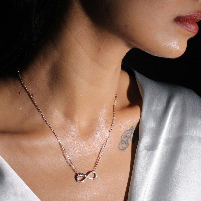 Buy Giva 925 Sterling Silver Infinity Heart Pendant With Link