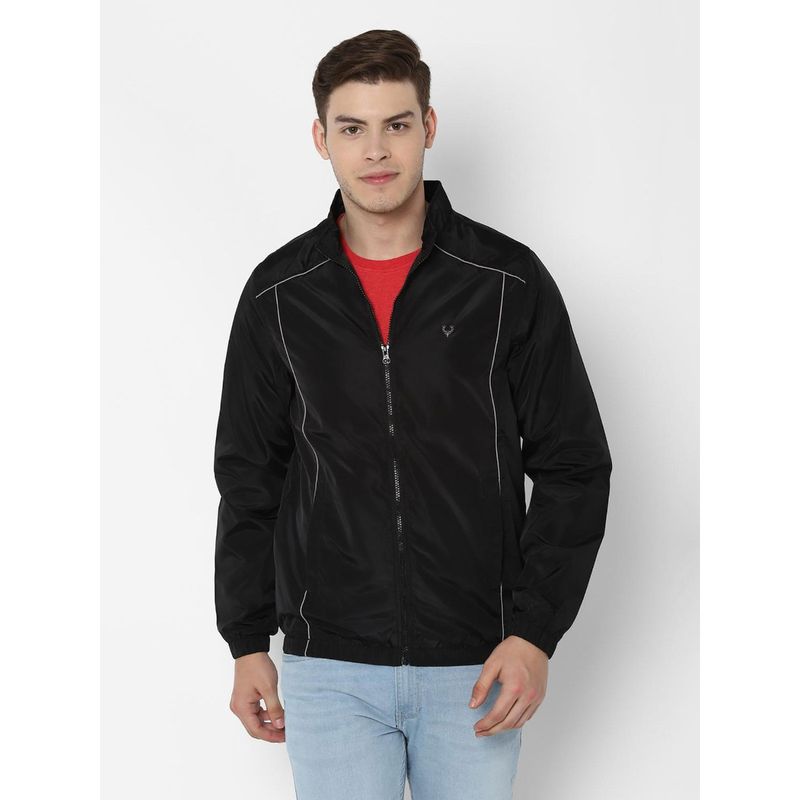 Allen Solly Black Solid Jacket Buy Allen Solly Black Solid Jacket