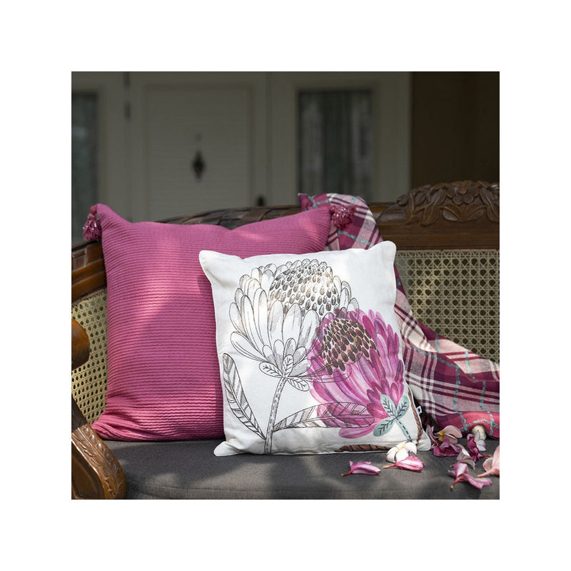 ONSETHOMES Ripples Cushion Cover Floral Pink Buy ONSETHOMES Ripples