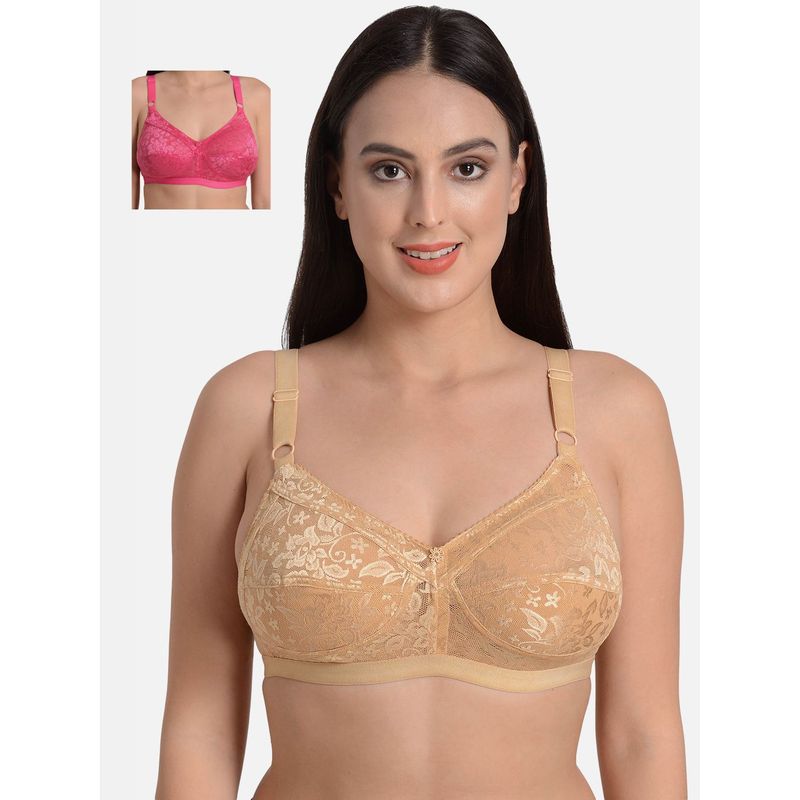 Mod & Shy Pack Of 2 Nonpadded Minimizer Bra Multicolor Buy Mod