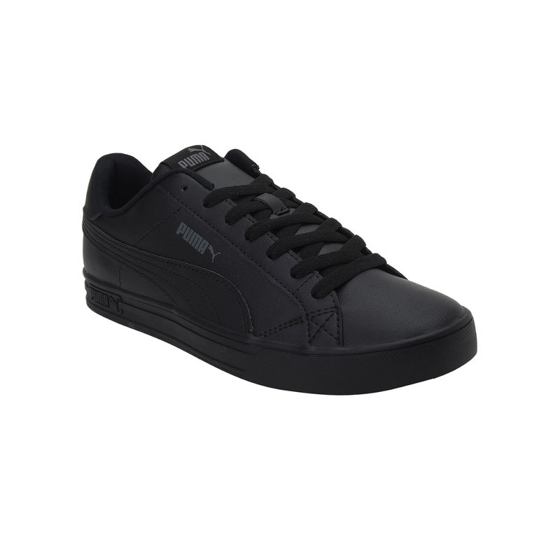 Buy Puma Smash Vulc V3 Lo Unisex Black Casual Sneakers Online