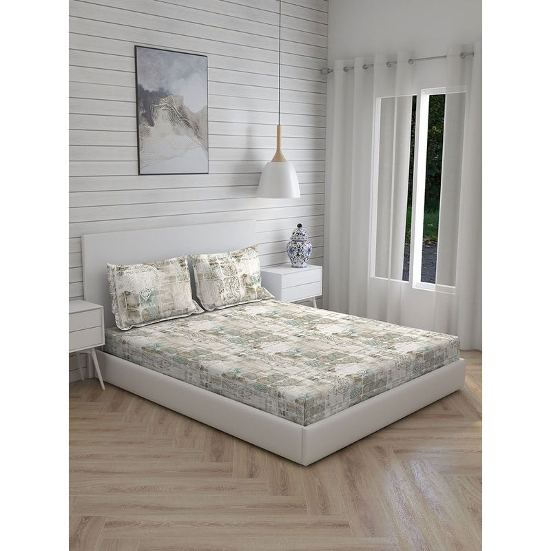 Buy Boutique Living Angelite 270 TC King Bedsheet Beige Online