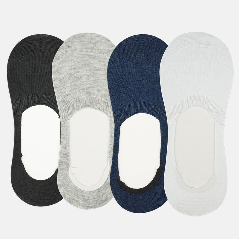 Buy Secrets by Zerokaata Unisex Pack Of 4 Assorted Shoe Liners Socks ...