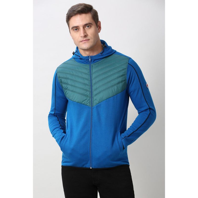 Peter England Blue Full Sleeves Jacket (XL)