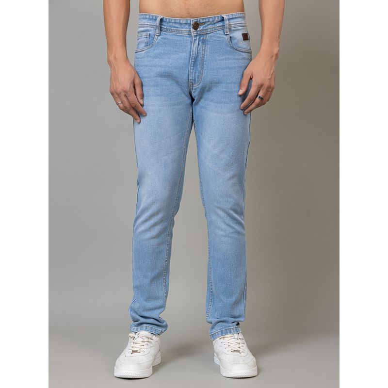 Club York Sky Blue Narrow Fit Denim Jeans (38)