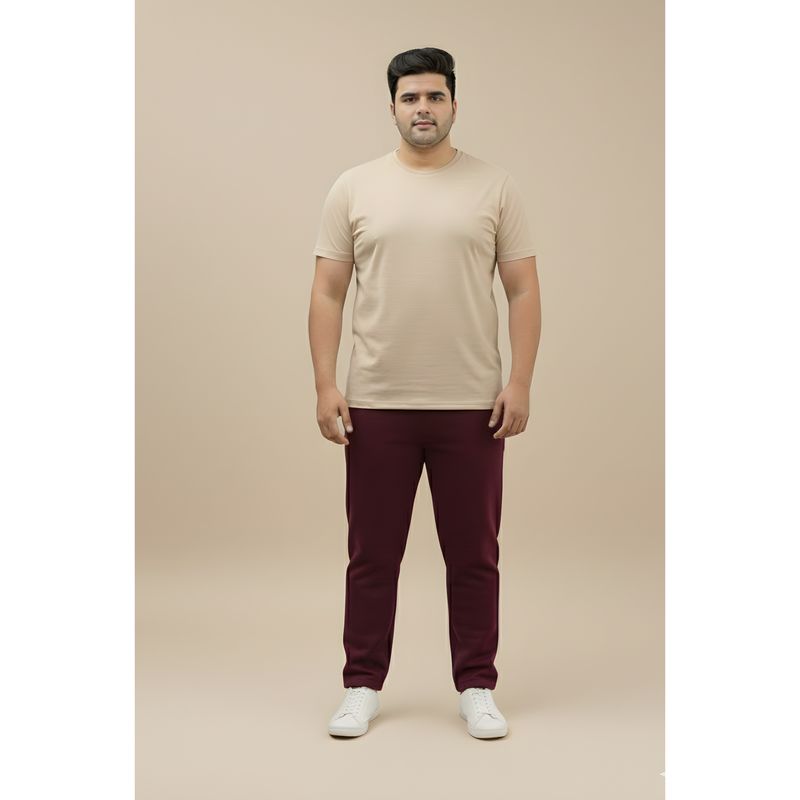 UNSIZED Men Maroon Solid Tackpant (2)