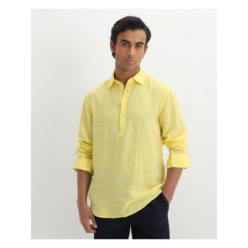 Rare Rabbit 100% Linen Regular Fit Shirt (S)