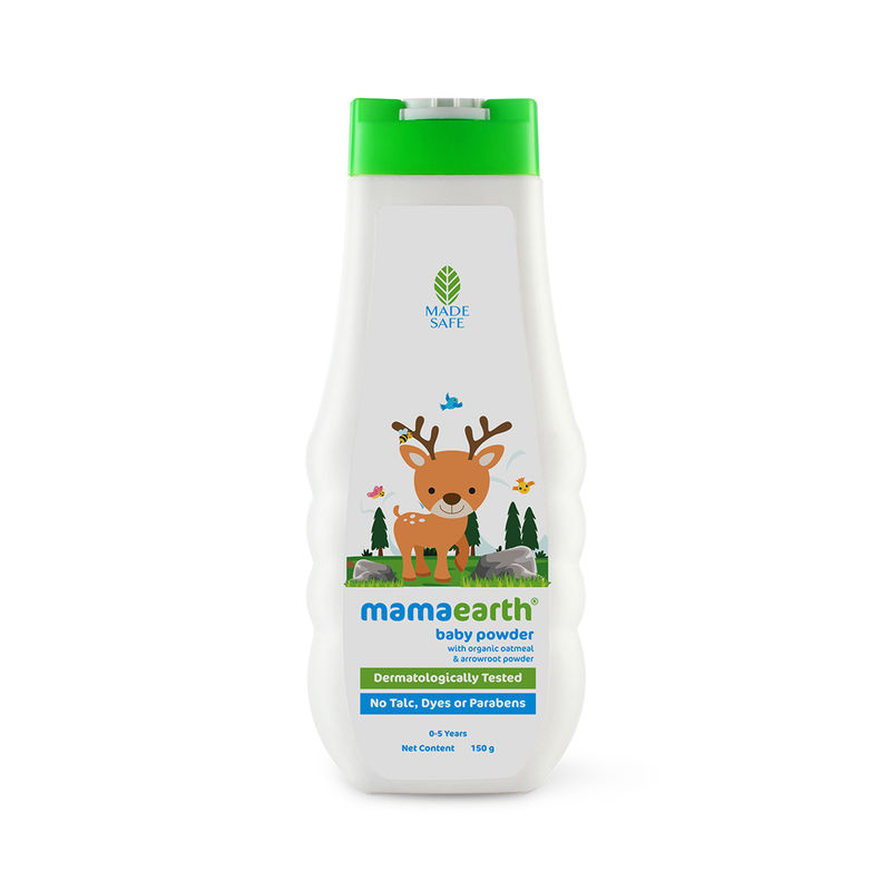 Mamaearth Baby Powder With Organic Oatmeal & Arrowroot Powder