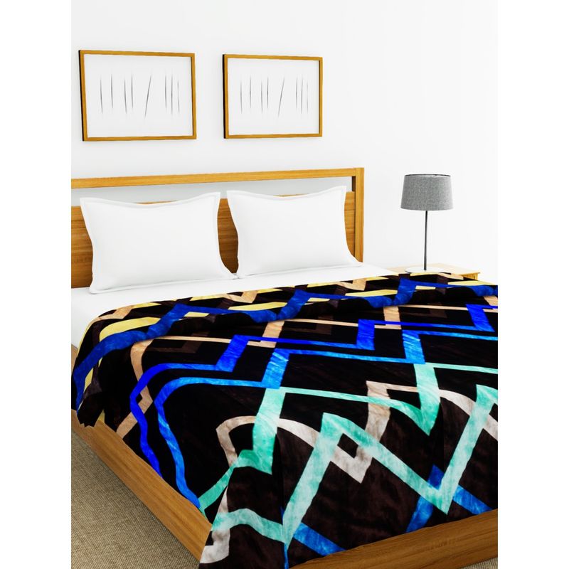 KOPA Microfiber Double Bed Ac Blanket Abstract Grey Multi (Queen) Buy