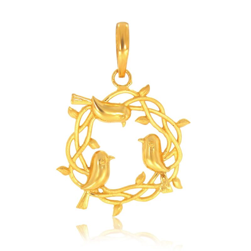 Senco 22K Yellow Gold The Tri Version Gold Pendant Buy Senco 22K