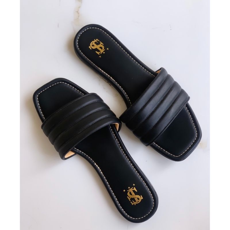 Shoe that fits you Stfy Solid Toned Sliders (EURO 35)